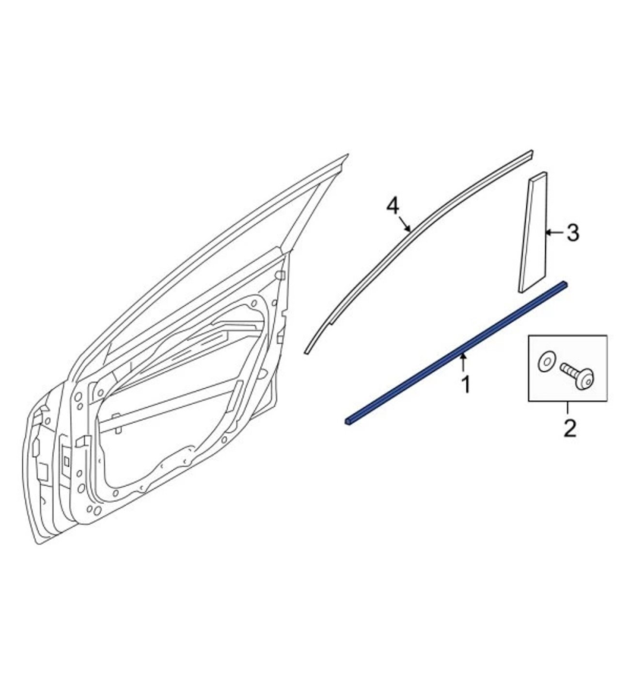 KAPI CAM SIYIRICI FİTİL ÖN SAĞ ELANTRA 2021- 82220-AA000-HMC